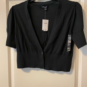 New with tags, Banana Republic Shrug, Black, 100 percent cotton, XL